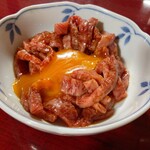 味楽苑 - 和牛炙りユッケ 1650円
      奥州牛サーロイン