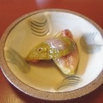 焼イチジクの蕎麦粉あんかけ