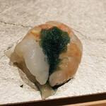 寿司栄 - オニ海老　オニ海老の卵