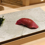 寿司栄 - 北海道戸井延縄産本マグロ　赤身