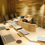 寿司栄 - インテリア　カウンター席