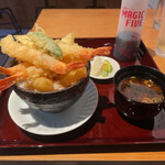 Wain To Tempura Maru Shou - えびマウン天丼 1500円