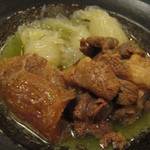 麦酒庵 - 牛スジ白滝