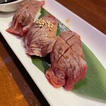 Baniku Wain Kimagurebaru Ebisu Fimu - 炙り握り寿司