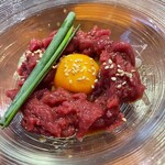 Baniku Wain Kimagurebaru Ebisu Fimu - 柔らかヒレ肉のユッケ3