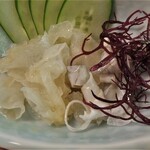 滝の茶屋 - 白木耳＆鯉皮湯引き
