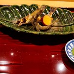 銀座 しのはら - 鮎は焼きと揚げ