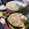 Akishima Yamatoya - ラーメン700円＋うずらの玉子＋半ライス