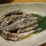 石まつ　三代目 - 自家製 小いわしオイルサーディン