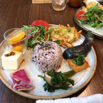 農民カフェ - 農民満腹ランチセット　１５８０円（税込）