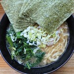 巓 - 並ラーメン＋のり増し、ほうれん草＆ねぎハーフ増し
