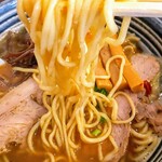 にぼし中華 廣はし - 中華そば　麺リフト