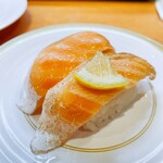 かっぱ寿司 - 大とろサーモン食べ比べ
