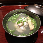 ななにん - 大分鱧 松茸、鱧の骨と佐伯 蛤の出汁