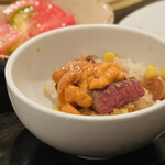 SATOブリアン - ブリめし 生うにのせ