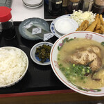 Ramen Sen Getsu - イカフライ定食/¥810 単品ラーメン¥500