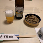 千成本店 - 瓶ビール　お通し