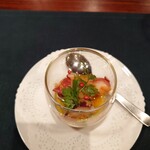 Osteria LIU - 前菜はタコのマリネ