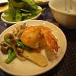 鮮藍坊 - 車海老きのこオリーブガーリック炒め