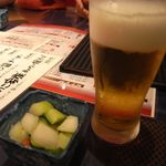鮮藍坊 - ビールとお通し
