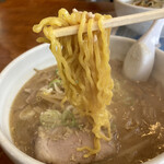 らー麺 ふしみ - 麺はこんな感じ