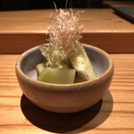 とり茶太郎 - 水茄子と搾菜の漬物