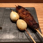 とり茶太郎 - うずらの卵 & つくね