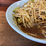 朝日屋 - 麺が半分終わり！