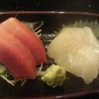 与五郎寿司 本店 - 刺身（中トロ、平目）