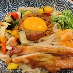 スパイスつけ麺 GOLD FISH - まぜそば特盛\(//∇//)\