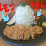 Tonkatsu Kappou Jinya - メイン皿アップ