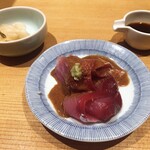 日本橋海鮮丼 つじ半 - ★8.5ぶりのお刺身