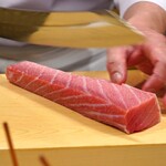 日本橋蛎殻町 すぎた - 鮪の中トロ