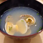 日本橋蛎殻町 すぎた - アサリの味噌汁