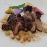 Restaurant EISUKE - イベリコ豚肩肉のグリエ 山独活のピクルスソース