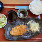 田園茶屋　いとわ - とんかつ定食@1210