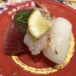 かっぱ寿司 - 夏塩ネタに夢中の３貫盛り