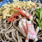 そば処 松尾屋 - 平べったい 麺