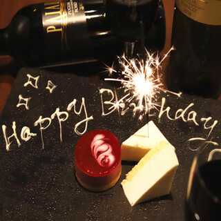 誕生日や記念日に！花火☆デザートプレートサービス！