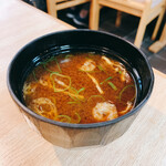 天狗鮨 - ランチに付属するお味噌汁