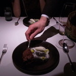 フロリレージュ - デセール　モンドールチーズとチョコレート　バニラアイスクリーム　