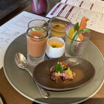 ブッフェアンドカフェ スロープサイドダイナー ザクロ - ワゴンサービスを一通りいただきました。