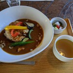 水辺のカフェ 三宅商店 酒津 - カレーセット