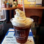 Mamekoubou - ソフトクリーム:250円 on アイスコーヒー:250円 (2021/8)