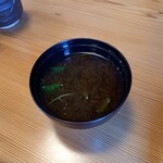 寿司天ぷら 公太郎 - 味噌汁です