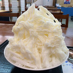 けずりひ ヒロモリ - ミルクの小700円
これ絶対普通に考えても小サイズじゃないと思う！マジで大きい！