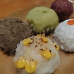 森乃お菓子 - コーン(びっくり！)　焼きとうもろこしもち