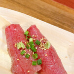 信州和牛専門店 まる牛 - 霜降り2貫（1,100円）