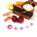 cafe k-blan - Cake Set 900円〜         クラシックショコラ