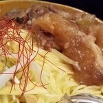 塩そば専門店 桑ばら - 国産黒毛和牛とアワビ出汁の丸ごとアワビの塩つけ麺＋牛スジトッピング